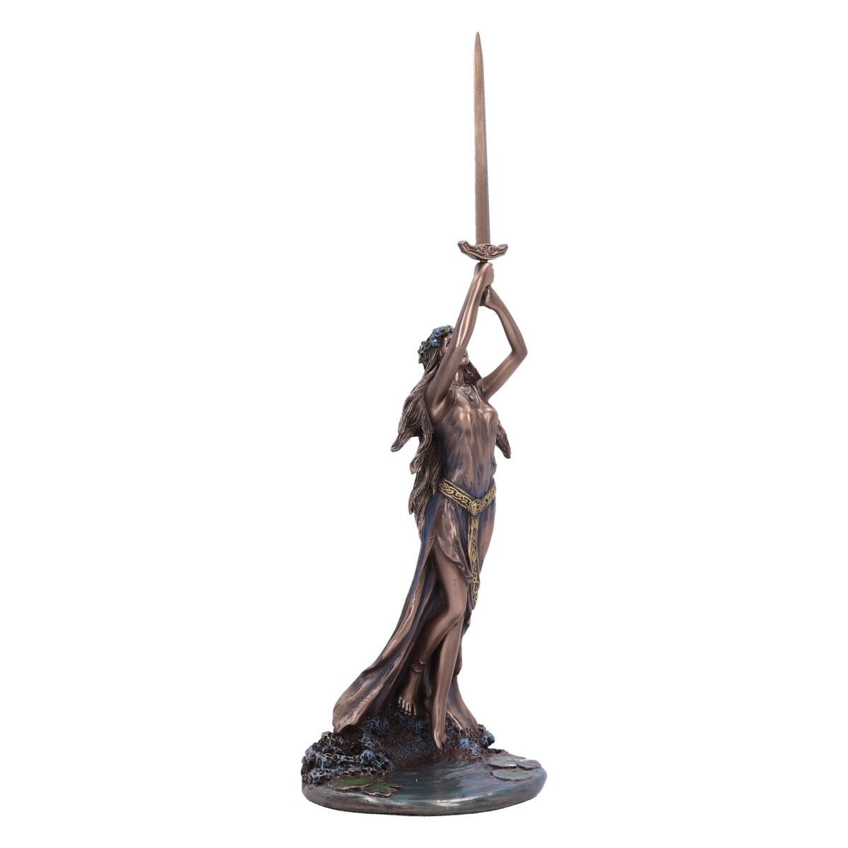 Lady lake excalibur bronze figurine