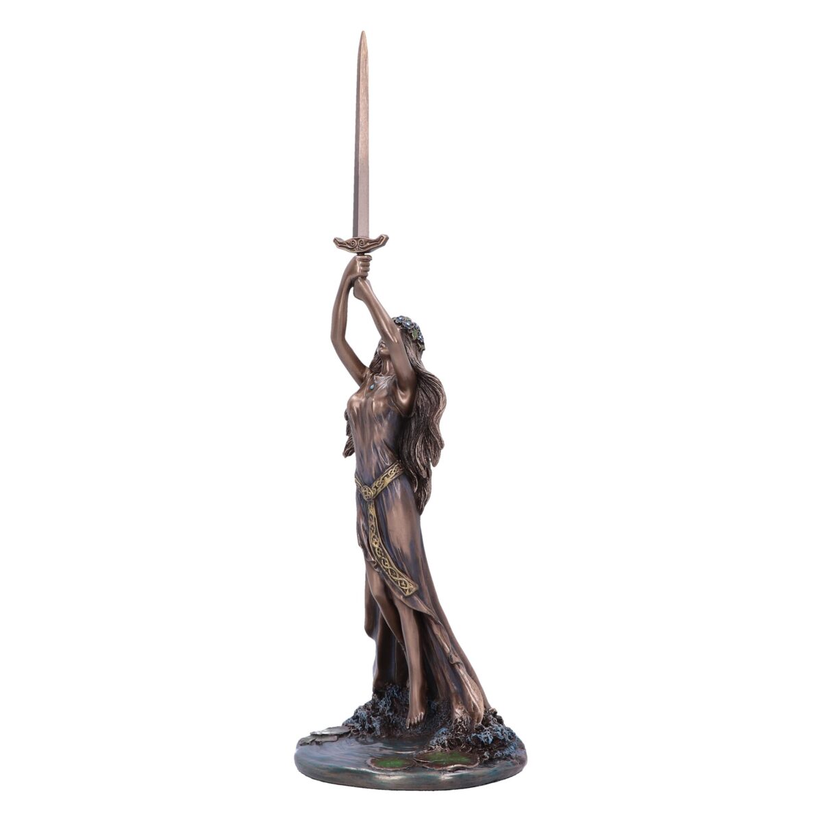 Lady lake excalibur bronze figurine