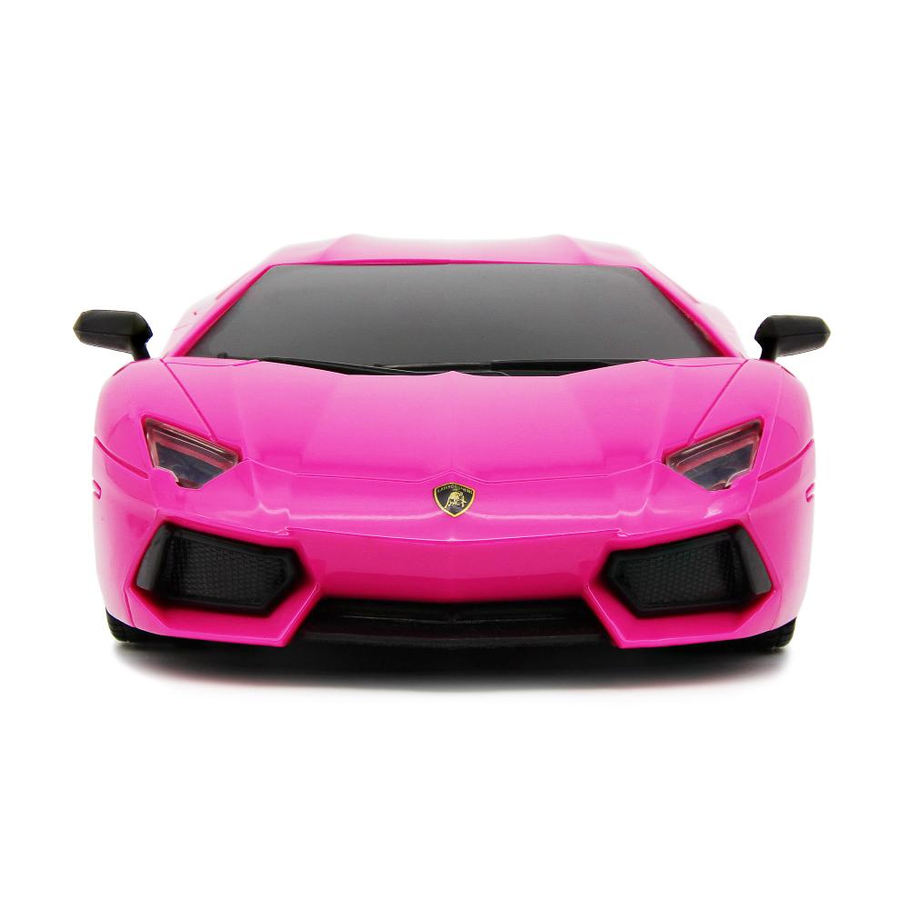 Lamborghini aventador radio controlled car 1 24 scale pink