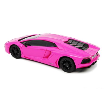 Lamborghini aventador radio controlled car 1 24 scale pink
