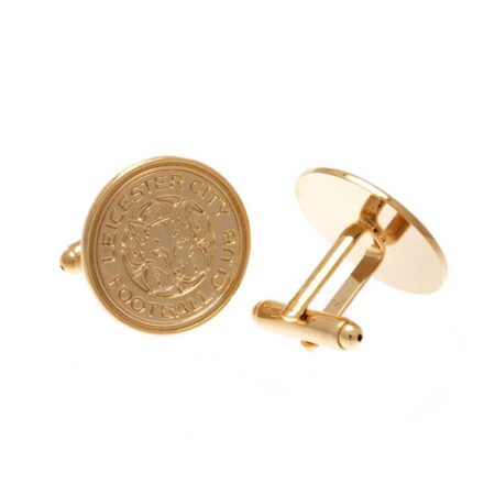 Leicester City FC Gold Plated Cufflinks: 2 - Cufflinks & Tie Slides By Leicester City