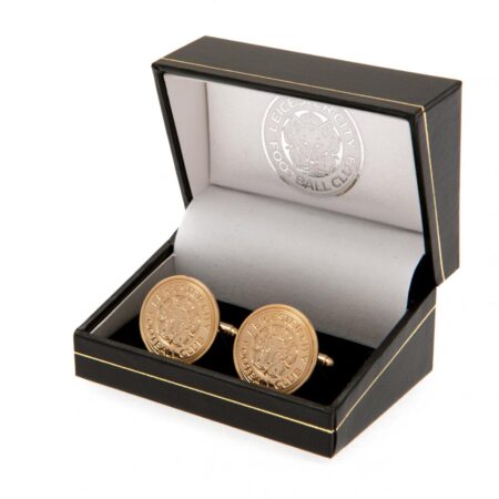 Leicester City FC Gold Plated Cufflinks: 1 - Cufflinks & Tie Slides By Leicester City