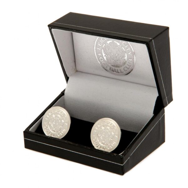 Leicester City FC Silver Plated Formed Cufflinks: 1 - Cufflinks & Tie Slides By Leicester City