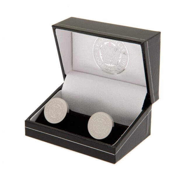 Leicester City FC Stainless Steel Formed Cufflinks: 1 - Cufflinks & Tie Slides By Leicester City