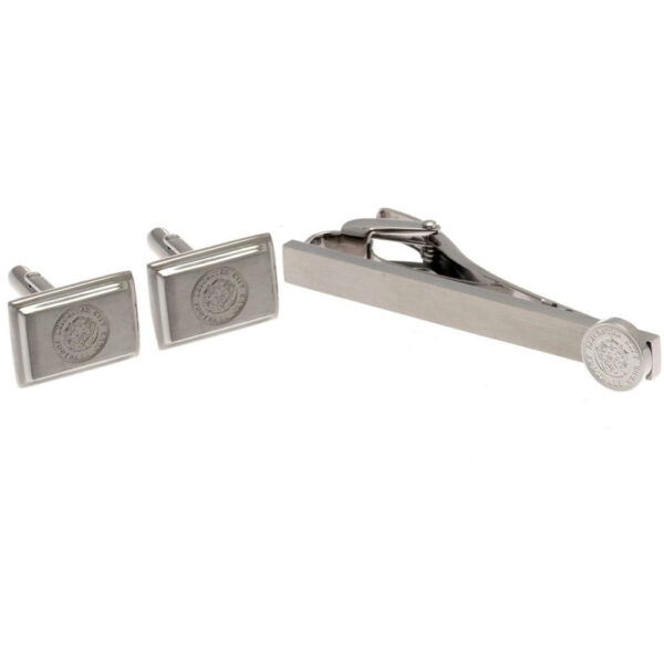 Leicester City FC Tie Slide & Cufflink Set: 2 - Cufflinks & Tie Slides By Leicester City