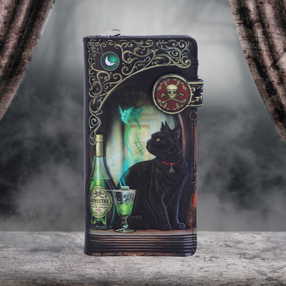 Lisa Parker Absinthe and Black Cat Familiar Purse: 1 - Purses By Lisa Parker