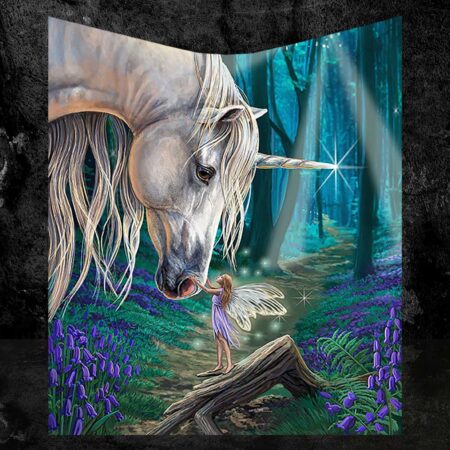 Lisa Parker Fairy Whispers Unicorn Throw Blanket: 1 - Throws By Lisa Parker
