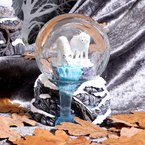 Lisa Parker Warriors of Winter Wolf Snowglobe: 1 - Snow Globes By Lisa Parker