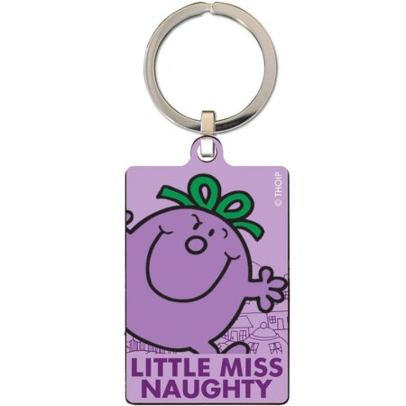 Little miss naughty metal keyring