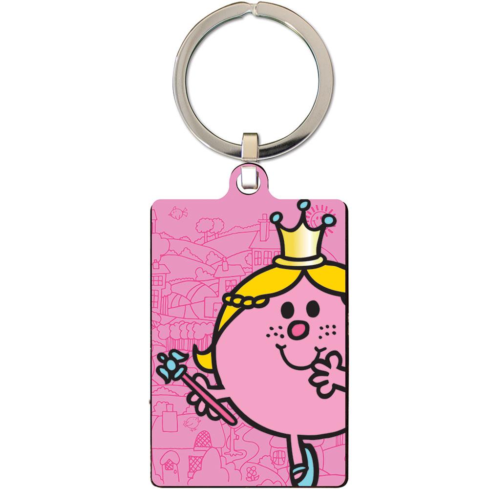 Little miss princess metal keyring