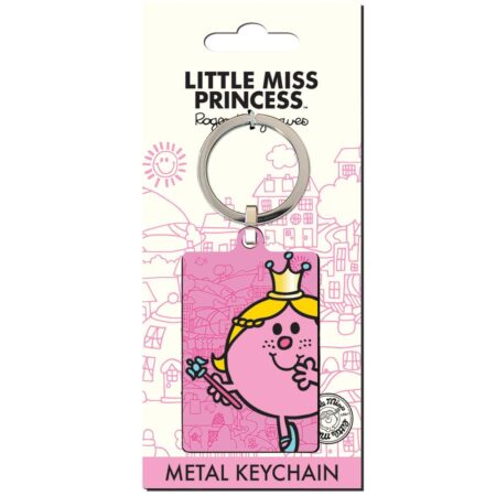 Little miss princess metal keyring