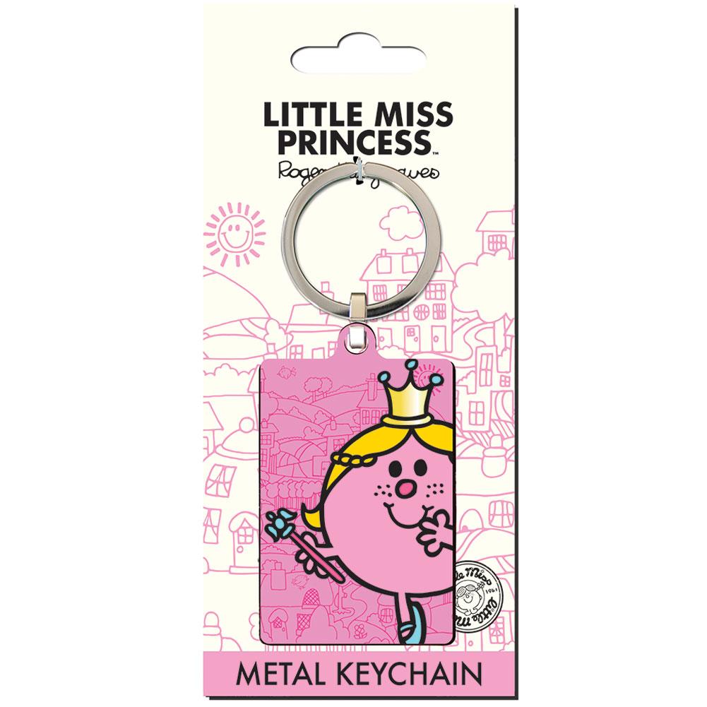 Little miss princess metal keyring
