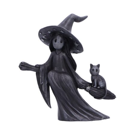 Little souls beam witch broom figurine