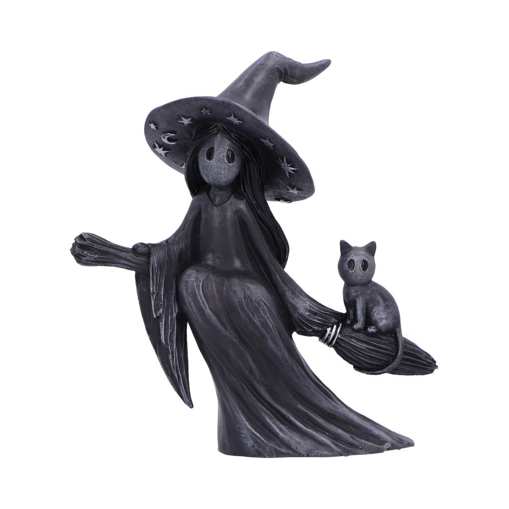 Little souls beam witch broom figurine