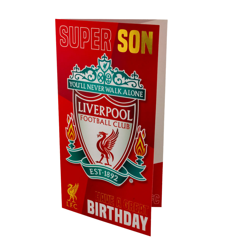 Liverpool fc birthday card super son