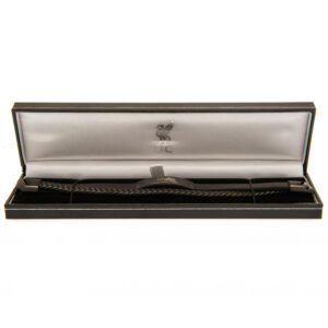 Liverpool FC Black IP Leather Bracelet: 3 - Jewellery By Liverpool