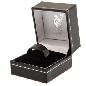 Liverpool FC Black IP Ring Large: 3 - Jewellery By Liverpool