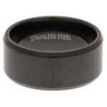 Liverpool FC Black IP Ring Large: 1 - Jewellery By Liverpool