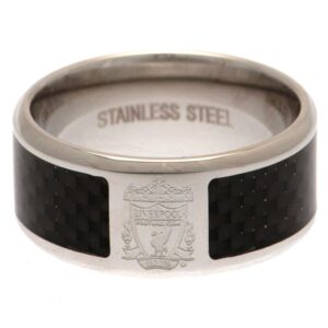 Liverpool FC Carbon Fibre Ring Medium: 2 - Jewellery By Liverpool