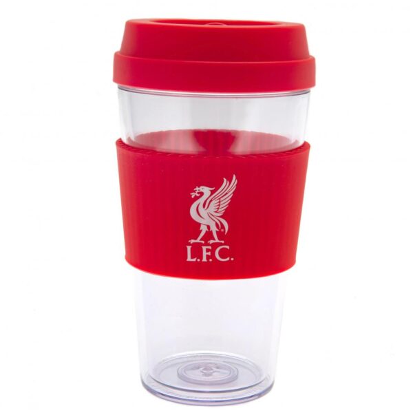 Liverpool FC Liverbird Silicone Grip Travel Mug: 1 - Mugs By Liverpool