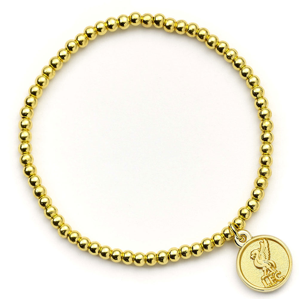 Liverpool FC Gold Finish Bead Bracelet: 1 - Bracelets By Liverpool