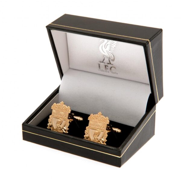 Liverpool FC Gold Plated Cufflinks: 1 - Cufflinks & Tie Slides By Liverpool