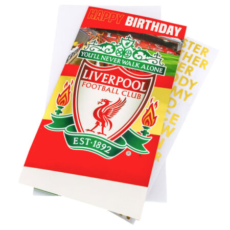 Liverpool fc personalised birthday card