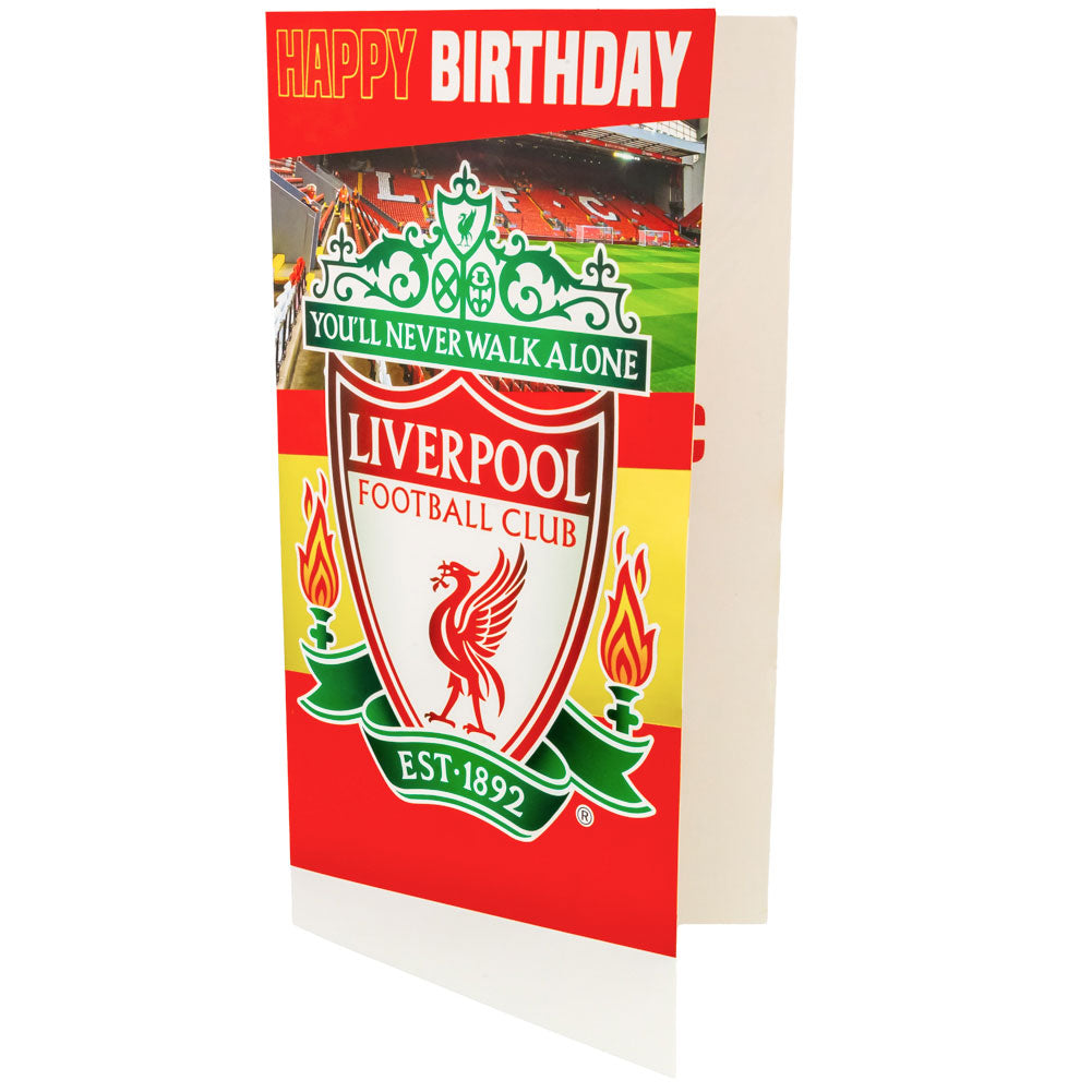 Liverpool fc personalised birthday card