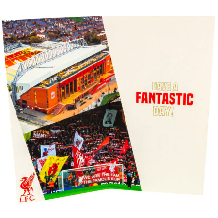 Liverpool fc personalised birthday card