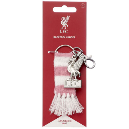 Liverpool FC Pink Bar Scarf Bag Charm: 3 - Keyrings By Liverpool