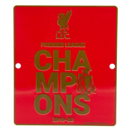 Liverpool FC Premier League Champions Window Sign: 1 - Signs & Plaques By Liverpool