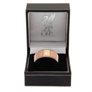 Liverpool FC Rose Gold Plated Ring Medium: 3 - Jewellery By Liverpool