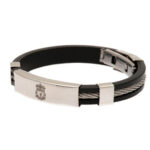 Liverpool FC Silver Inlay Silicone Bracelet: 1 - Jewellery By Liverpool