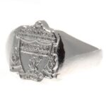 Liverpool FC Silver Plated Crest Ring Small: 1 - Jewellery By Liverpool