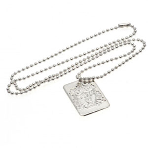Liverpool FC Silver Plated Dog Tag & Chain: 3 - Jewellery By Liverpool