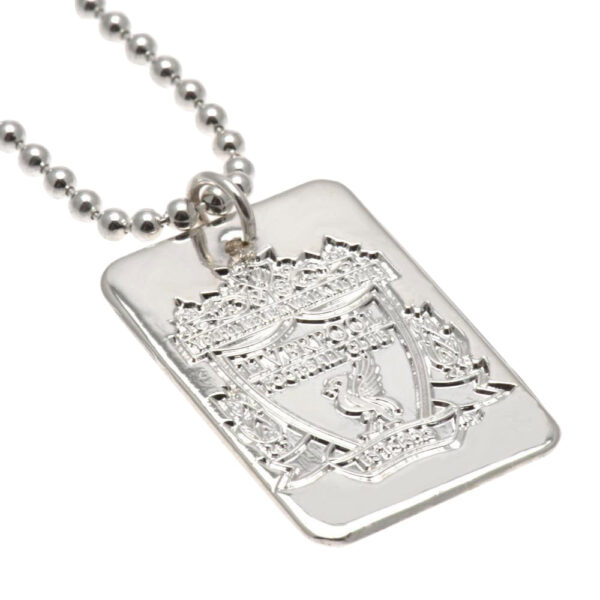 Liverpool FC Silver Plated Dog Tag & Chain: 2 - Jewellery By Liverpool