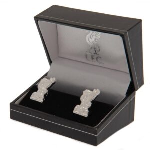 Liverpool FC Silver Plated Formed Liverbird Cufflinks: 1 - Cufflinks & Tie Slides By Liverpool