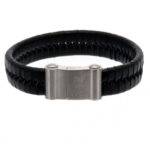 Liverpool FC Single Plait Leather Bracelet: 1 - Jewellery By Liverpool