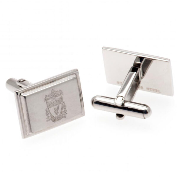 Liverpool FC Stainless Steel Cufflinks: 2 - Cufflinks & Tie Slides By Liverpool