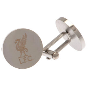 Liverpool FC Stainless Steel Round Cufflinks: 2 - Cufflinks & Tie Slides By Liverpool