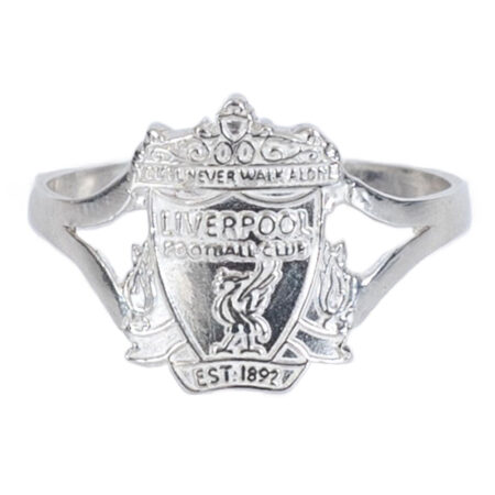 Liverpool FC Sterling Silver Split Shank Ring Small: 1 - Jewellery By Liverpool