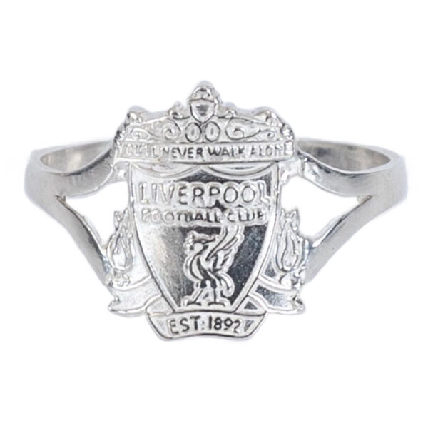 Liverpool FC Sterling Silver Split Shank Ring Small: 1 - Jewellery By Liverpool