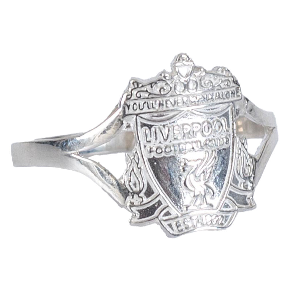 Liverpool FC Sterling Silver Split Shank Ring Small: 2 - Jewellery By Liverpool