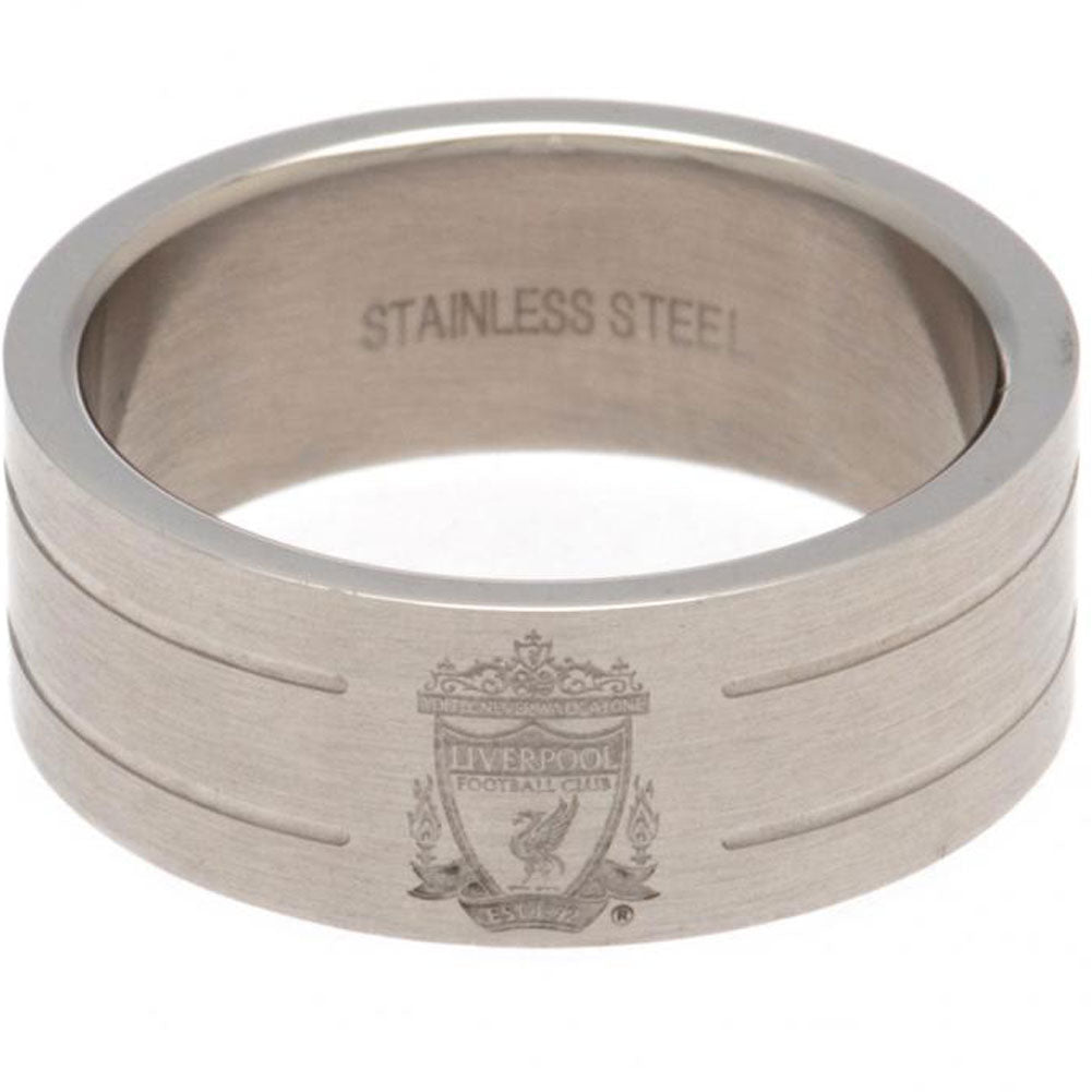 Liverpool FC Stripe Ring Large: 1 - Jewellery By Liverpool
