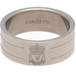 Liverpool FC Stripe Ring Medium: 1 - Jewellery By Liverpool