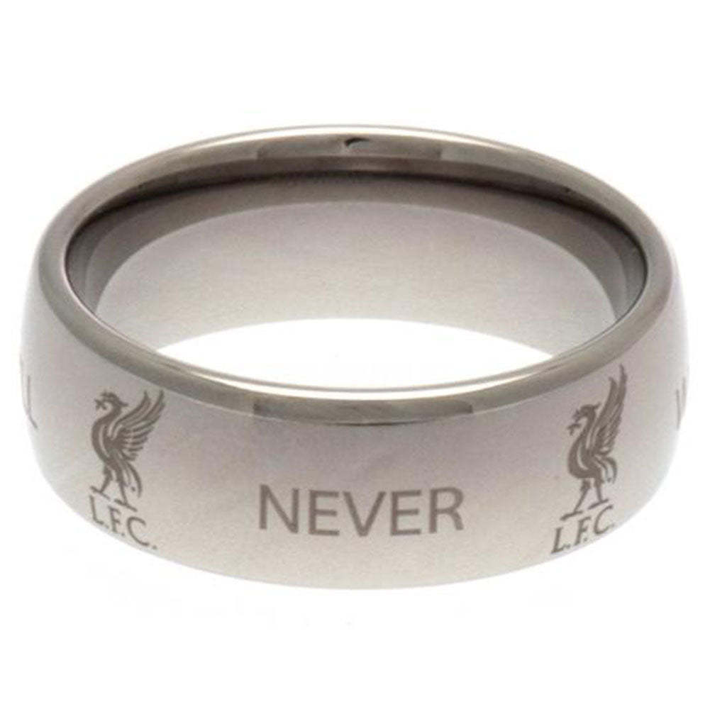 Liverpool FC Super Titanium Ring Medium: 2 - Jewellery By Liverpool