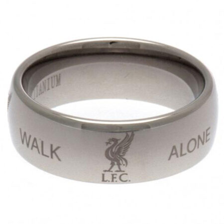 Liverpool FC Super Titanium Ring Medium: 3 - Jewellery By Liverpool