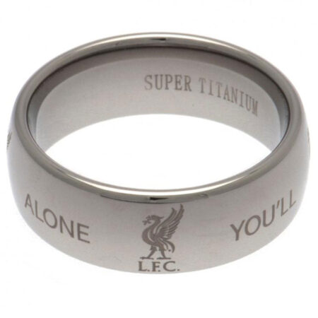 Liverpool FC Super Titanium Ring Medium: 1 - Jewellery By Liverpool
