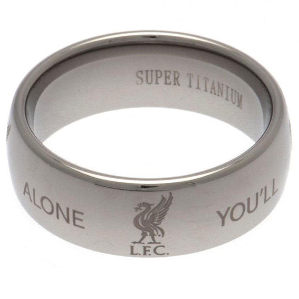 Liverpool FC Super Titanium Ring Medium: 1 - Jewellery By Liverpool
