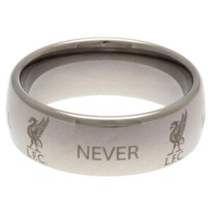 Liverpool FC Super Titanium Ring Small: 2 - Jewellery By Liverpool